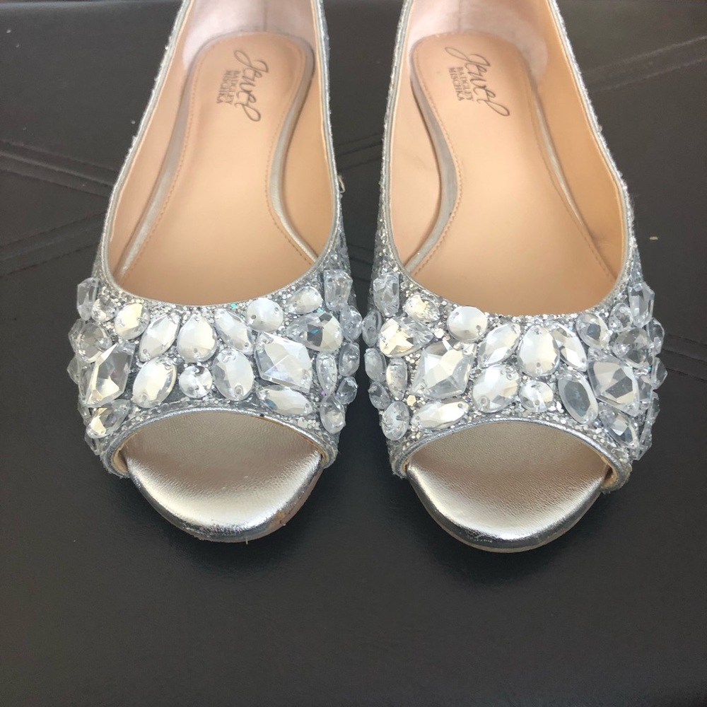 Badgley Mischka side in shoes.